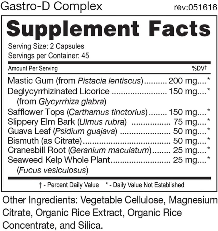 D'Adamo Personalized Nutrition - Gastro-D Complex 90 vegan capsules - görsel 2