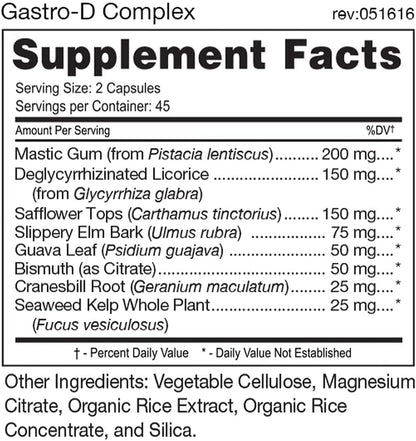 D'Adamo Personalized Nutrition - Gastro-D Complex 90 vegan capsules