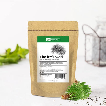 ONDAMGO Natural Pine Needles Tea Powder - 100% Pine Leaf Powder (200g)