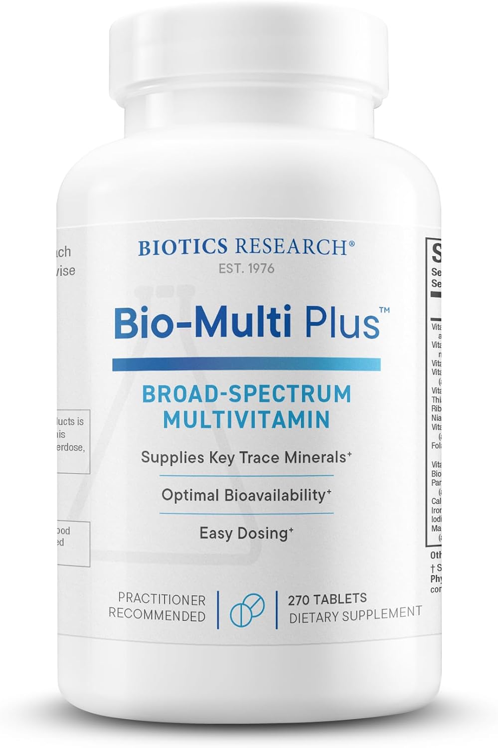 Bio-Multi Plus - Robust Foundation Multivitamin and Mineral Formula with Plant-Based Trace Minerals - 270 Tablets - görsel 9