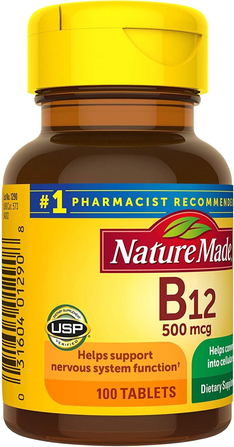 Nature Made Vitamin B12 500 mcg Tablets, 200 Count (Pack of 2) - görsel 2