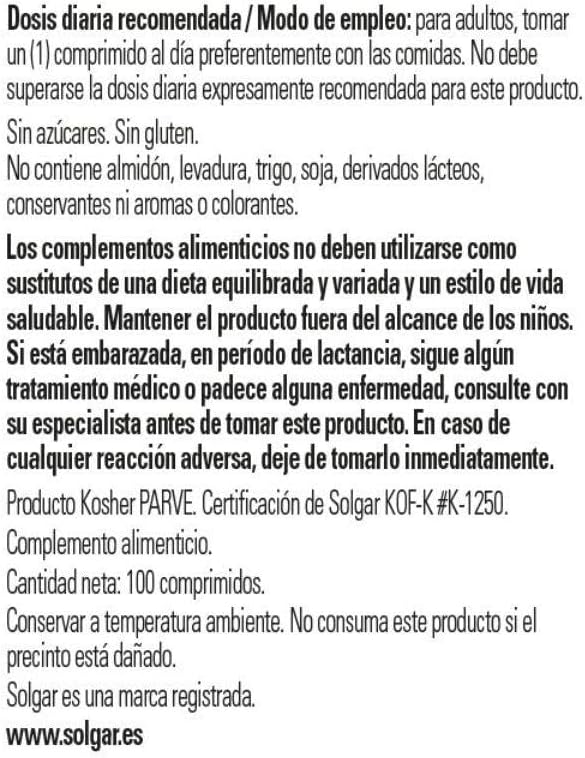 Vitamin B12 100mcg - 100 Tablets - Solgar - görsel 3
