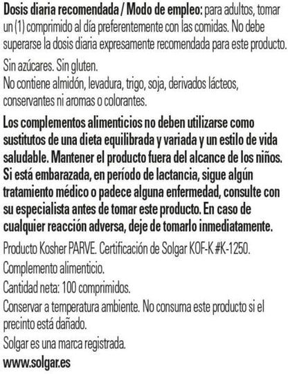 Vitamin B12 100mcg - 100 Tablets - Solgar