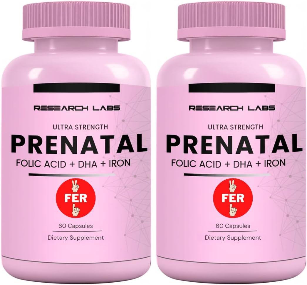 Research Labs Prenatal Vitamins: Methylated Folate, DHA & 17 Nutrients - görsel 8