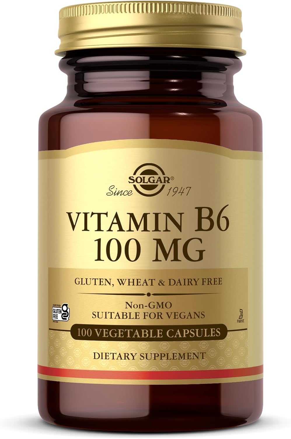 Solgar Vitamin B6 100 mg Vegetable Capsules - görsel 1