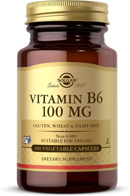 Solgar Vitamin B6 100 mg Vegetable Capsules