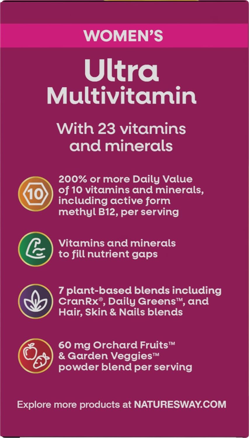 Nature's Way Alive! Ultra Multivitamin for Women - Complete Daily Multivitamin with Methylated B12, 60 Tablets - görsel 10