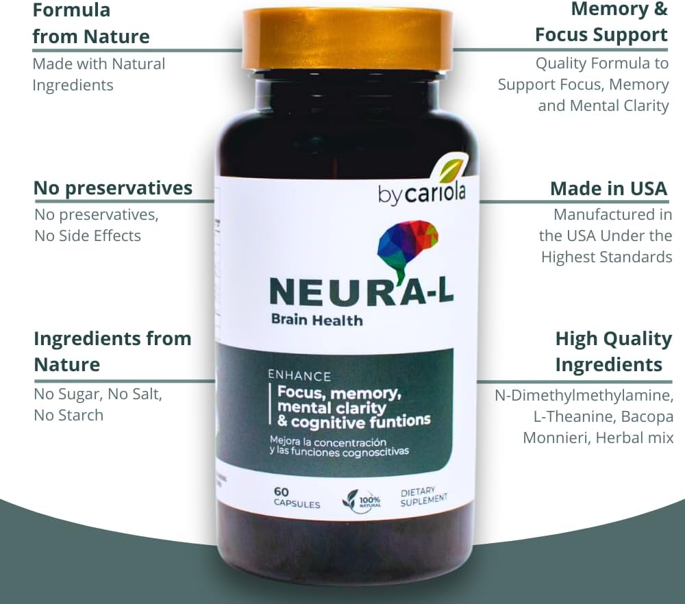 Neural-L Natural Brain Support Supplement – 60 Capsules - görsel 5