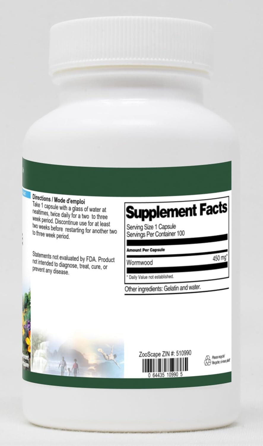 Wormwood Herb (Artemisia Absinthium) – 450 mg (100 Capsules) - görsel 2