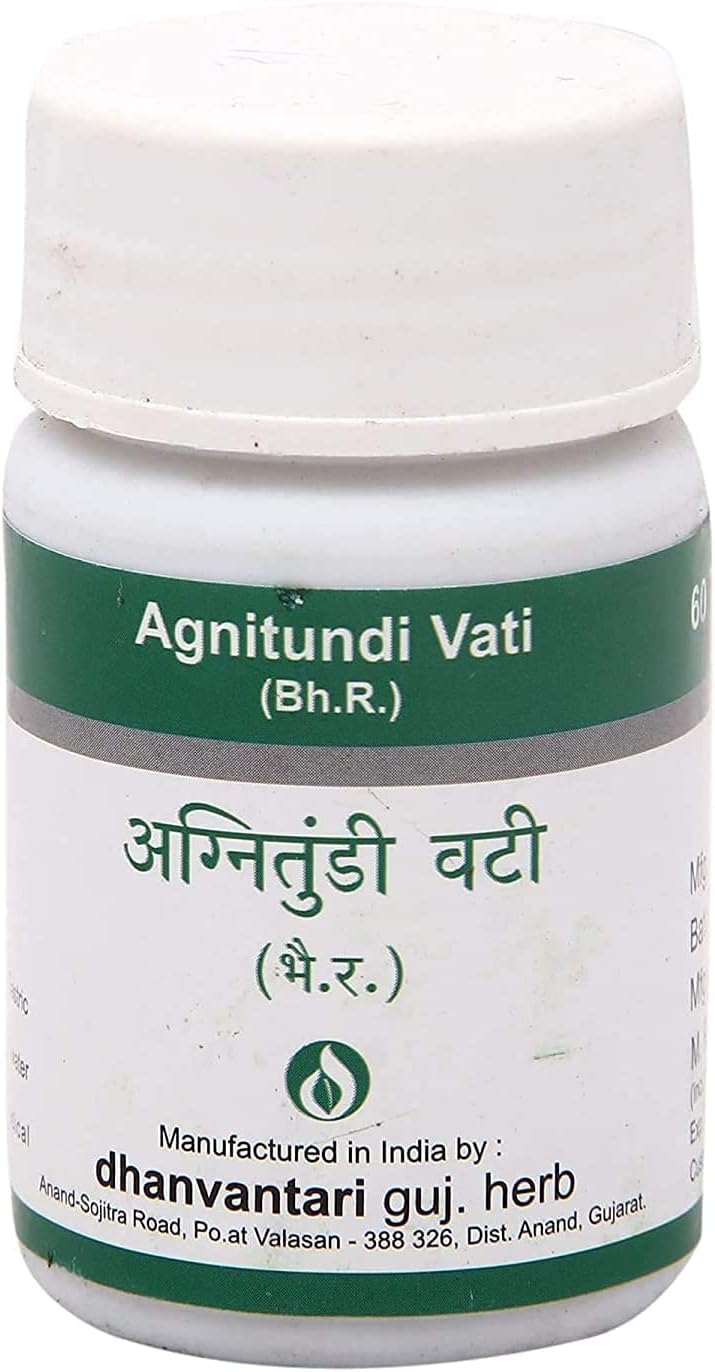 Dhanvantari Ayurvedic Agnitundi Vati – 60 Tablets (60g) - görsel 1