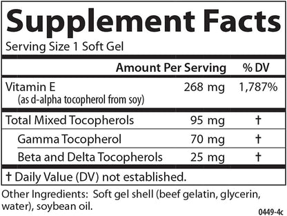Carlson - E-Gems Plus, 400 IU (268 mg), Natural-Source Vitamin E, Optimal Wellness, 140 Soft Gels