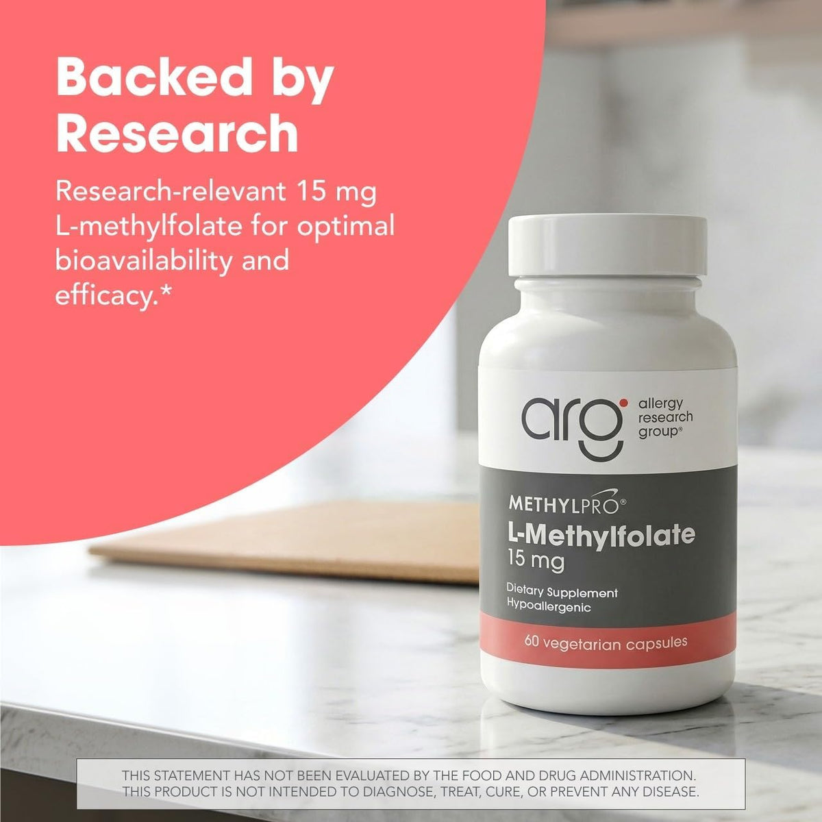 MethylPro L-Methylfolate 15 mg – Active 5-MTHF Supplement, 60 Capsules - görsel 5