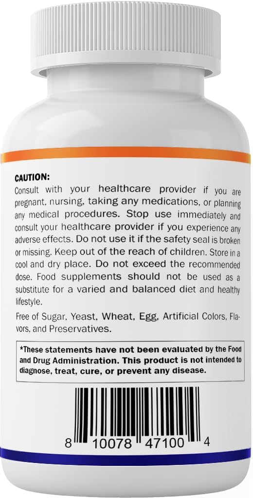 Vitamatic High Potency Biotin 20000 mcg (20 mg) with Keratin 100 mg – 120 Tablets (Pack of 2) - görsel 8
