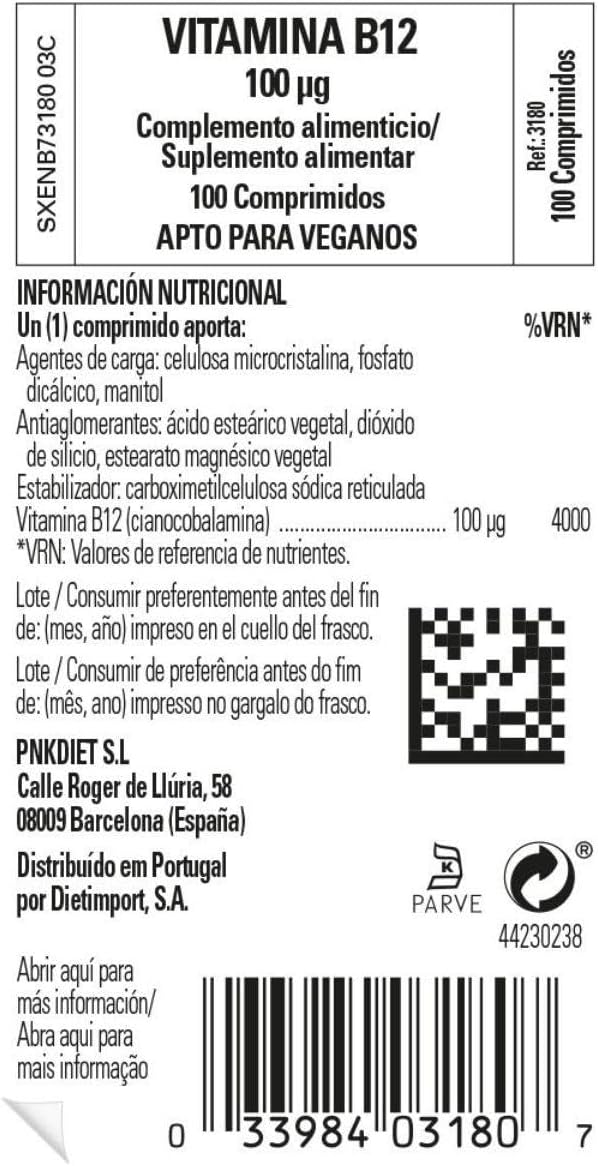 Vitamin B12 100mcg - 100 Tablets - Solgar - görsel 2
