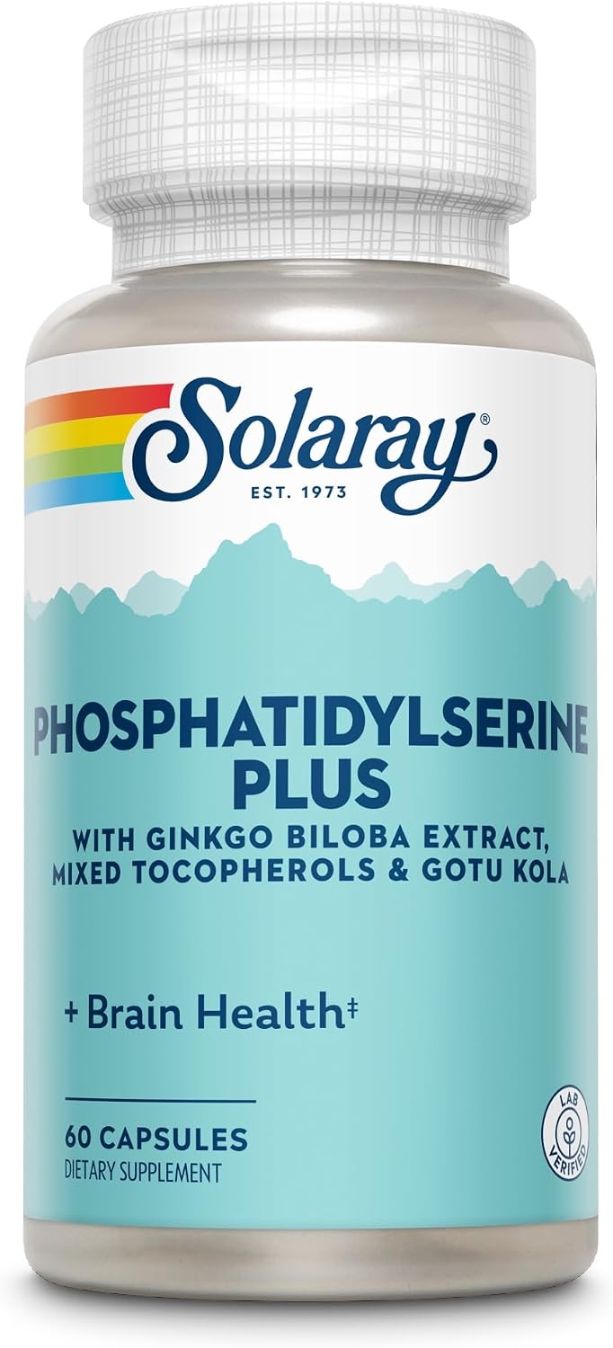 SOLARAY Phosphatidylserine Plus Supplement, 100 mg, 60 Capsules - görsel 2