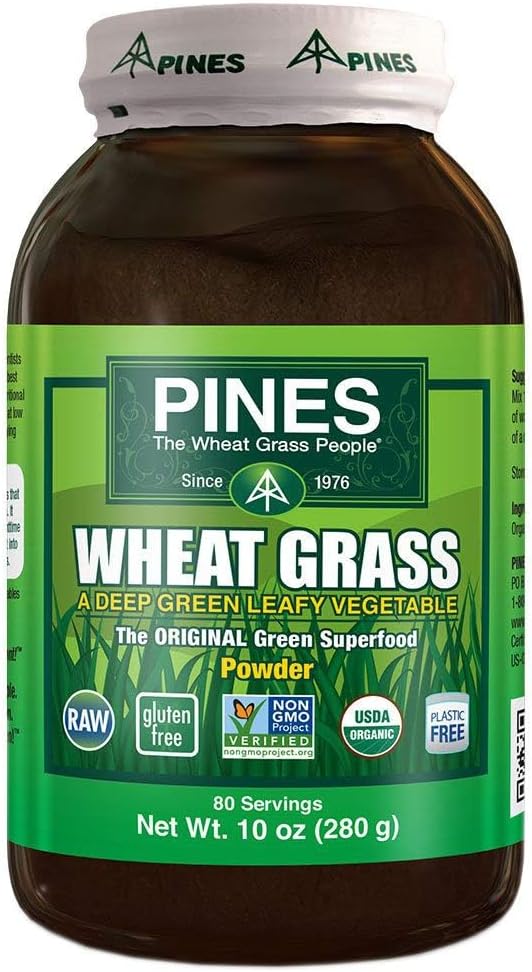 Pines International Wheatgrass Powder - Organic, 283 g - görsel 1