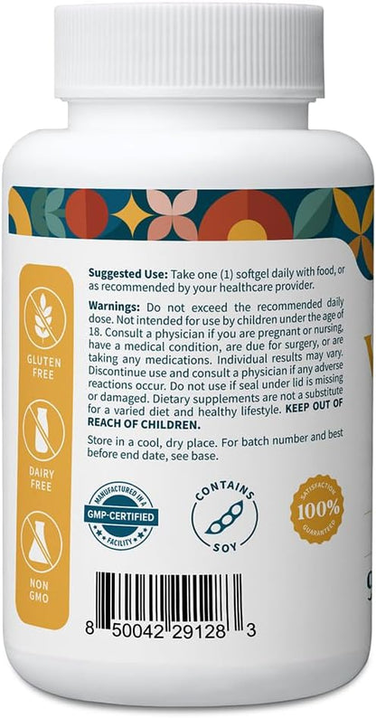 Pattern Wellness Vitamin E 400 IU – Antioxidant, Immune & Cellular Health Support – 90 Softgels