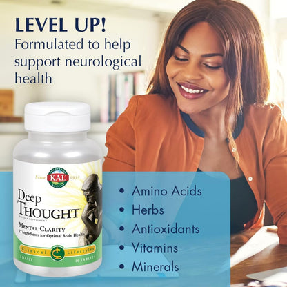 KAL Deep Thought – Nervous System Support, 60 Tablets