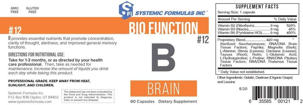 Systemic Formulae B - Brain - görsel 1