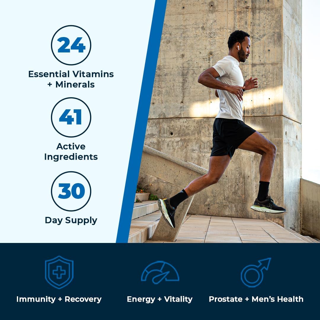 VitaMedica Men’s Multivitamin with Prostate Health Support – Vitamins, Minerals, Omega-3s, and Saw Palmetto – 30 Daily Packs - görsel 8