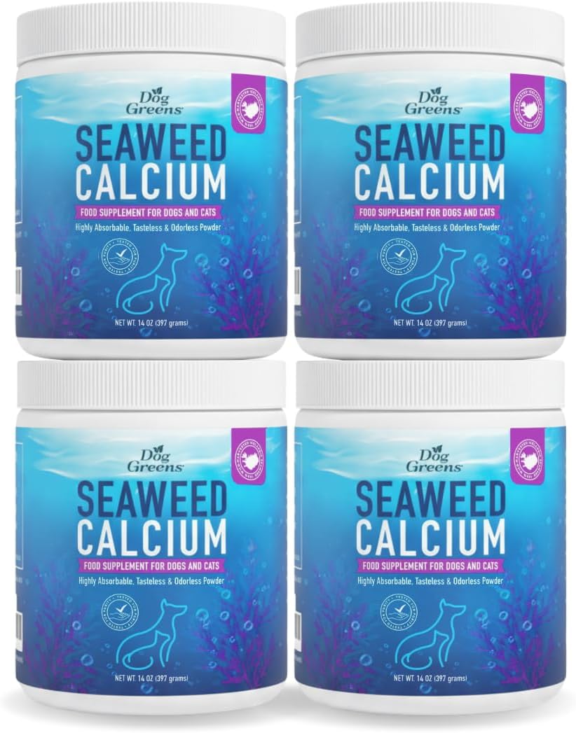 Dog Greens Seaweed Calcium Mineral Supplement for Dogs and Cats (14 oz, 4-Pack) - görsel 1