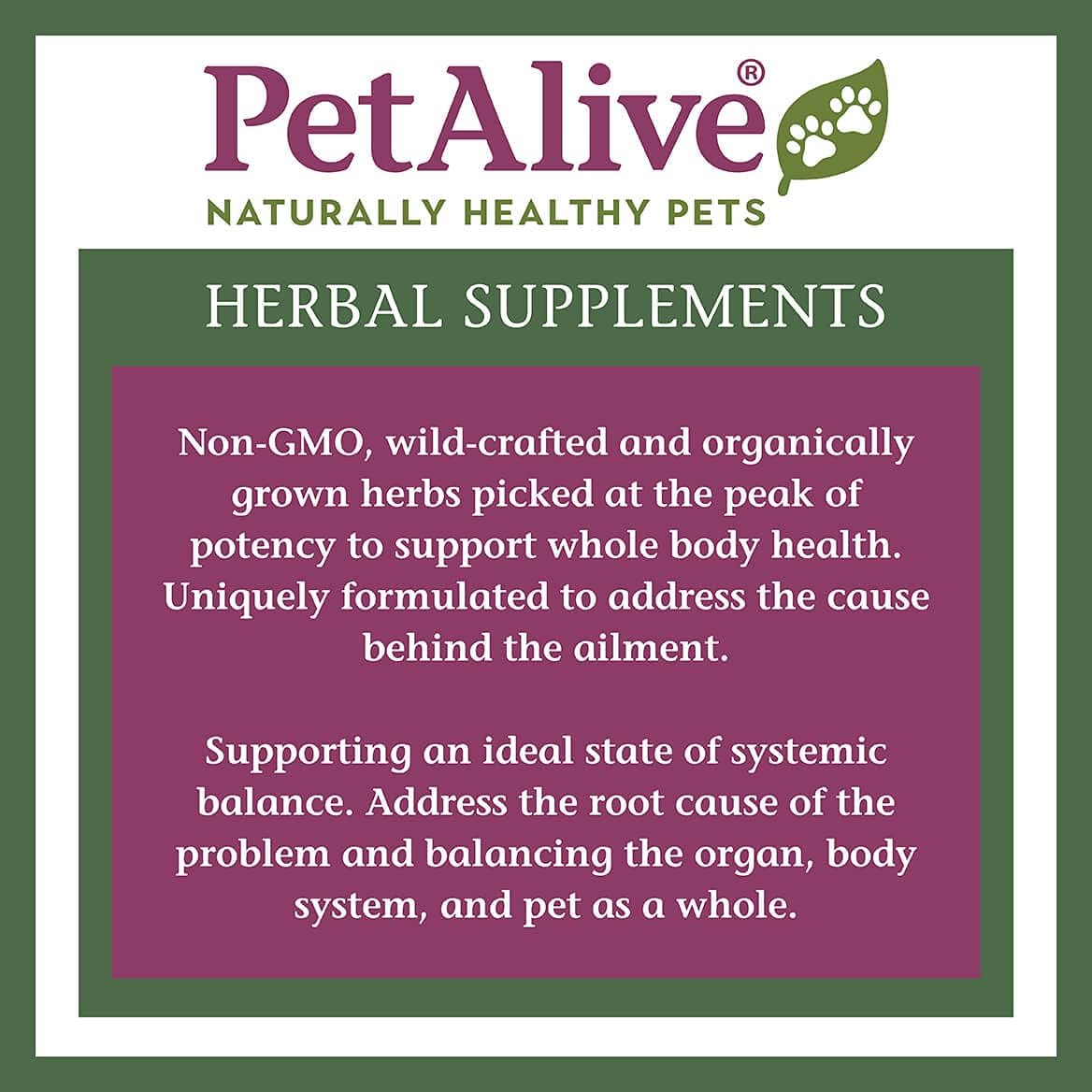 PetAlive C-Caps - All-Natural Herbal Supplement for Dogs and Cats - 60 Vegetable Capsules - görsel 6