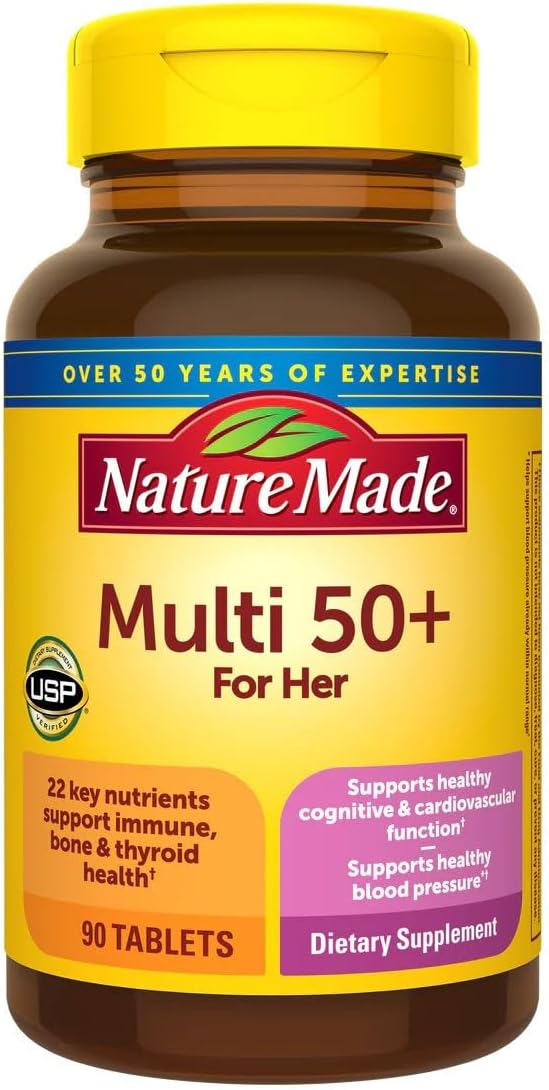 Nature Made Multivitamin for Women Over 50, No Iron, 90 Tablets - görsel 10