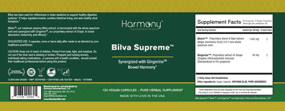 Harmony Nutraceuticals Bilva Supreme: Ayurvedic Digestive Support (120 Vegan Capsules)