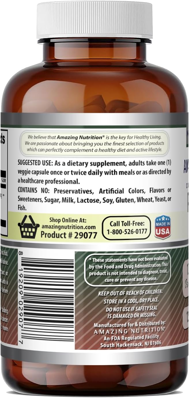 Amazing Formulae Pine Bark Extract 100 mg – 120 Vegetable Capsules, Non-GMO and Gluten-free - görsel 4