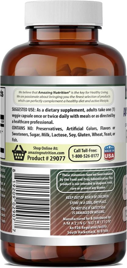 Amazing Formulae Pine Bark Extract 100 mg – 120 Vegetable Capsules, Non-GMO and Gluten-free