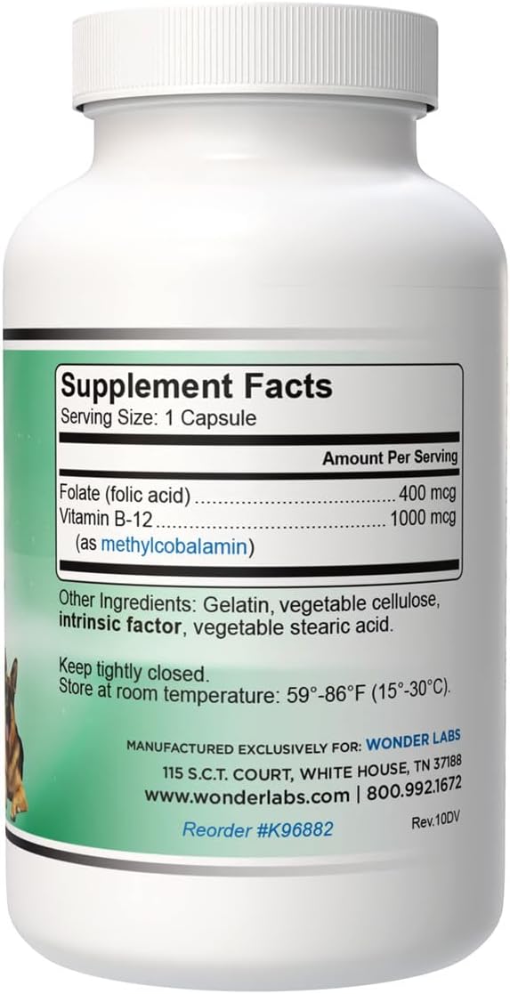 Pet Factor B-12 | Methylcobalamin Vitamin B12 for Dogs - 180 Capsules - görsel 2