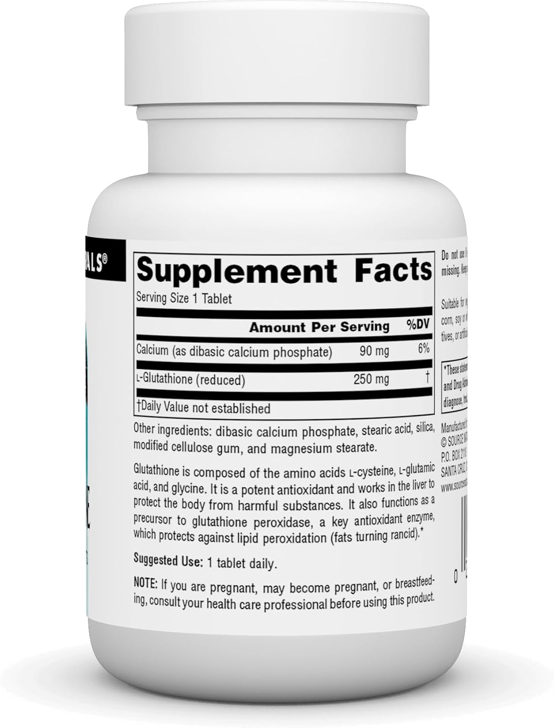Source Naturals Glutathione 250mg - 30 Tablets - görsel 2