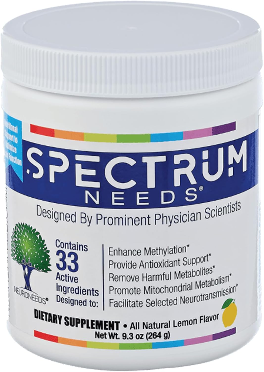 SpectrumNeeds by NeuroNeeds – 33 Active Ingredients Multivitamin Supplement, Lemon Flavour - görsel 1