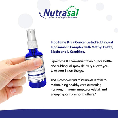 Nutrasal LipoZome B-Complex Sublingual Spray – 59 ml