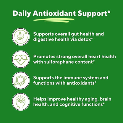 Vitapia Organic Broccoli Sprout & Broccoli Extract Supplement - 120 Vegetable Capsules