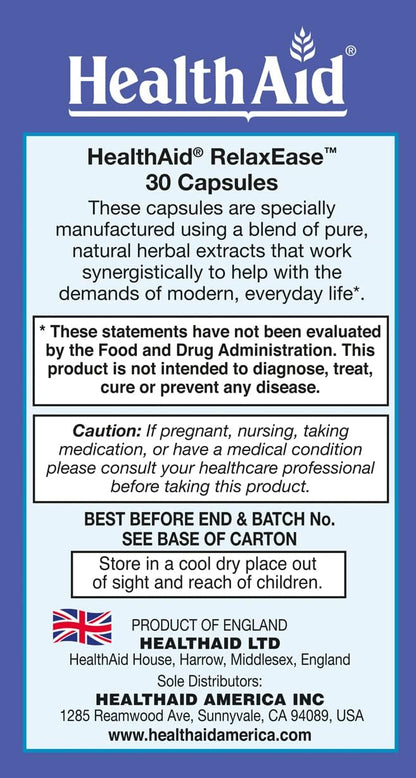 RelaxEase Herbal Blend - 30 Softgels