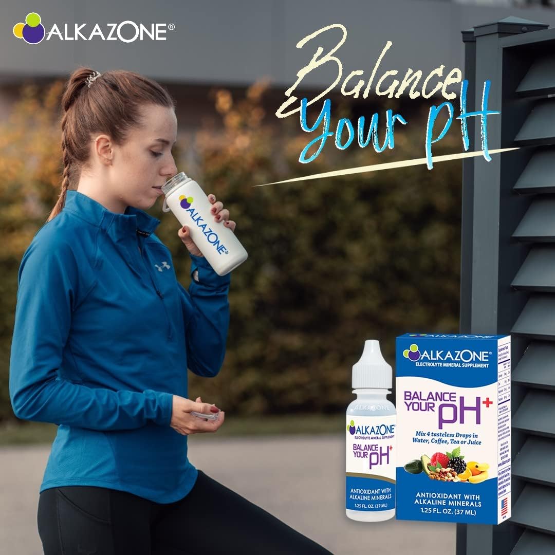 Alkazone Balance Your pH Plus Antioxidants Alkaline Mineral Drops - görsel 7