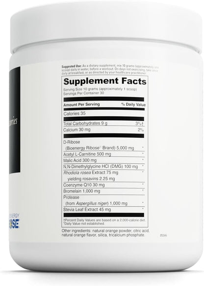 DAVINCI Labs Mito-Fuel with D-Ribose – Muscle Recovery & Energy Powder (300g, 30 Servings)