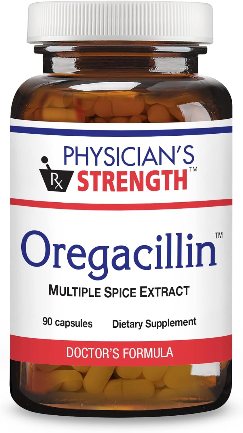Physician's Strength Oregacillin - Multiple Spice Extract for Respiratory Support - 90 Capsules - görsel 1