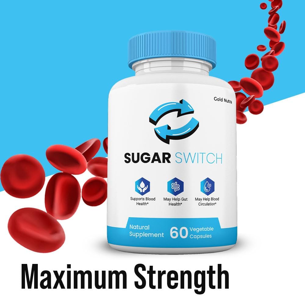 SugarSwitch Capsules, All-Natural Supplement, SugarSwitch Pills, High Potency Formula, Gelatin Free (3 Pack) - görsel 2
