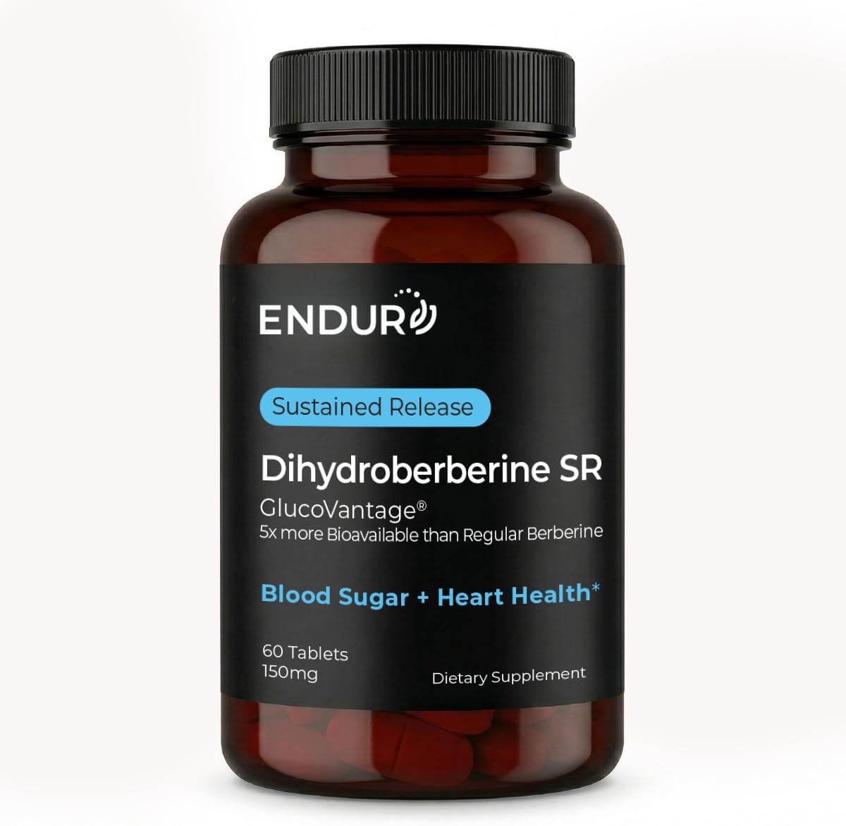 ENDUR Dihydroberberine SR (Sustained Release) Berberine 150 mg, 60 Tablets - görsel 1