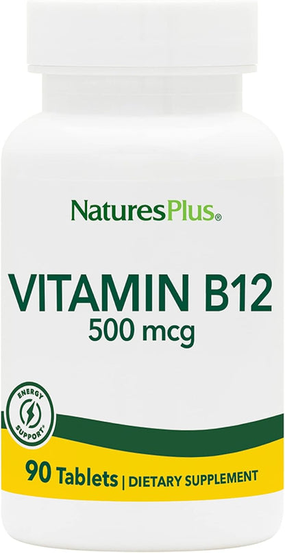 NaturesPlus Vitamin B12 500 mcg – 90 Tablets