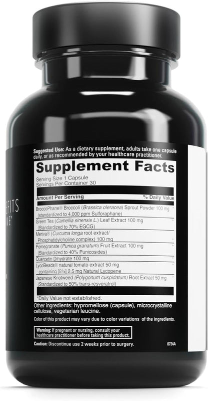 DAVINCI Labs Phyto Benefits – Botanical Supplement for Heart, Brain & Immune Health – 30 Capsules