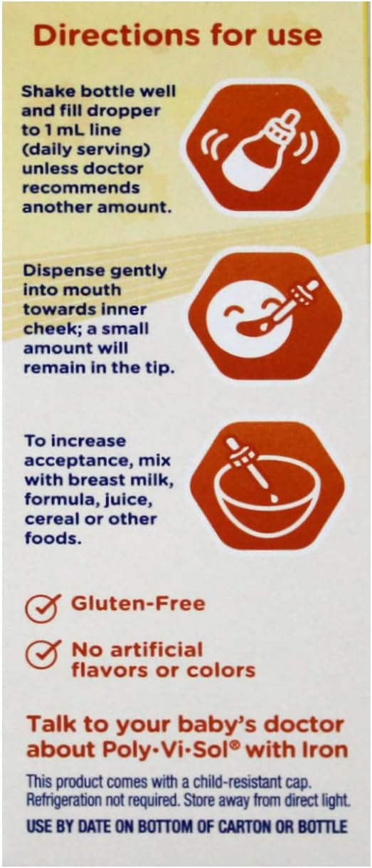 Enfamil Poly-Vi-Sol Multivitamin Supplement Drops with Iron - görsel 5