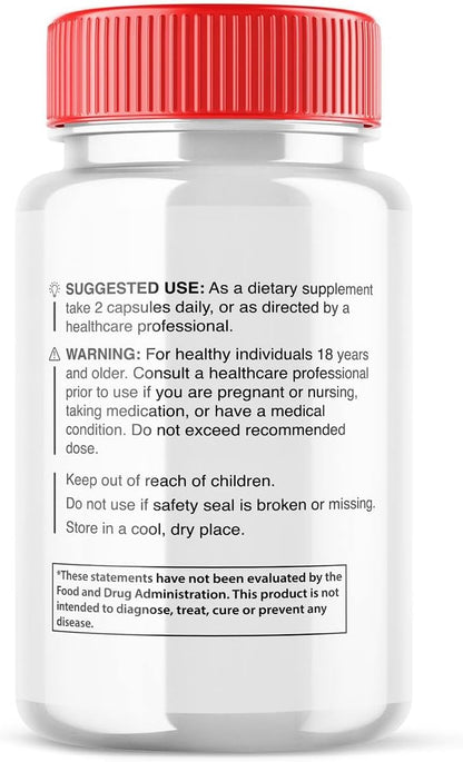 Vitaluxa Glucocyn Support Capsules - Maximum Strength Glycogen Health Formula, 800mg, 60 Capsules