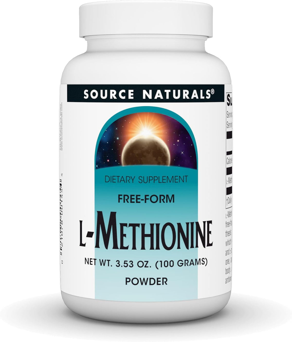Source Naturals L-Methionine, Free-Form Powder - 100 Grams - görsel 1