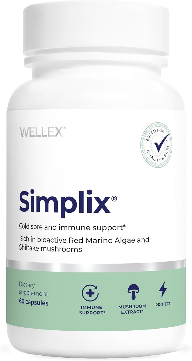Simplix – Natural Immune Support Supplement with Mushroom & Seaweed Polysaccharides, 60 Veggie Capsules - görsel 1