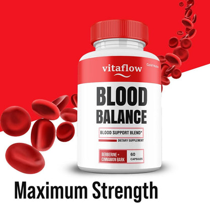VitaFlow Capsules - Maximum Strength All Natural Food Supplement with Cinnamon Bark