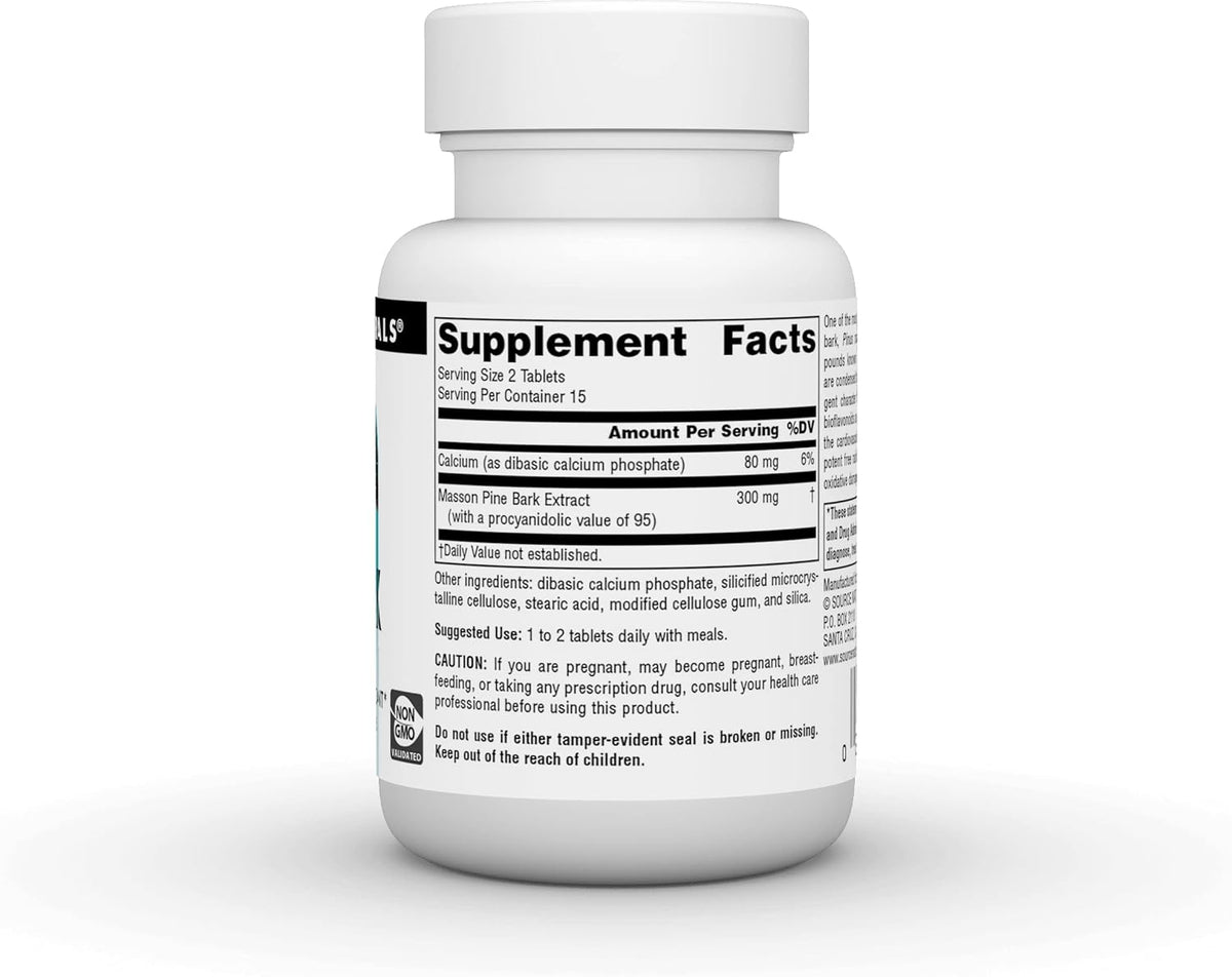 Source Naturals Pine Bark Extract – 150 mg – 30 Tablets - görsel 2