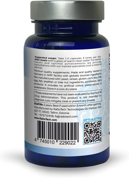 RenoSan Urinary Tract Health Supplement with Olive Leaf Extract, 60 Veg Capsules